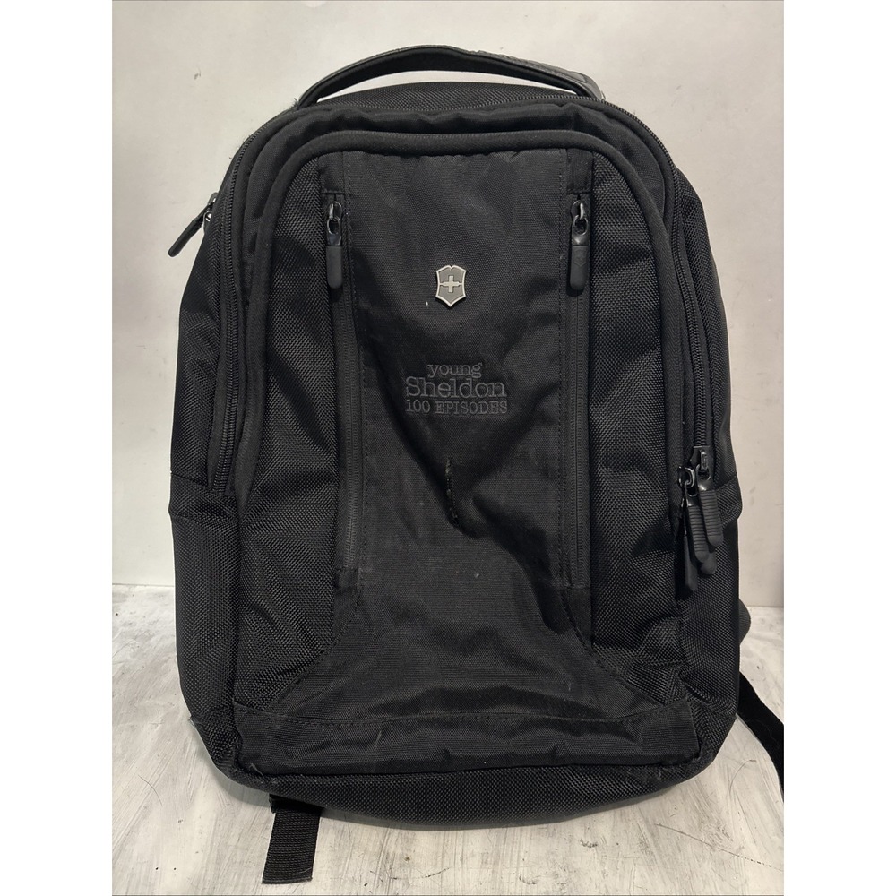 Victorinox Young Sheldon 100 Episodes Backpack Big Bang Theory WB Promo Black